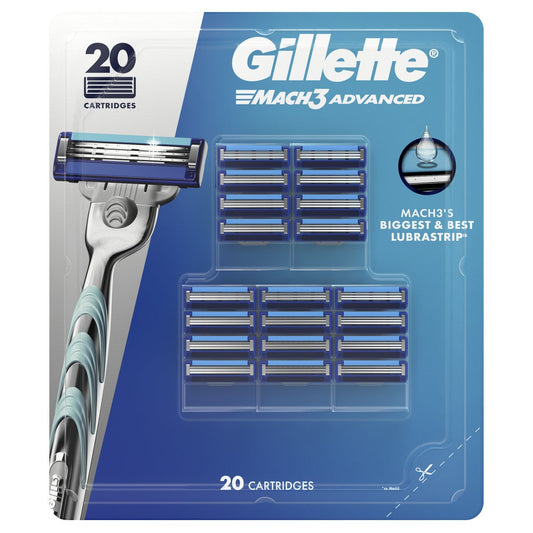 Gillette Mach3 Advanced Refills 20 Count