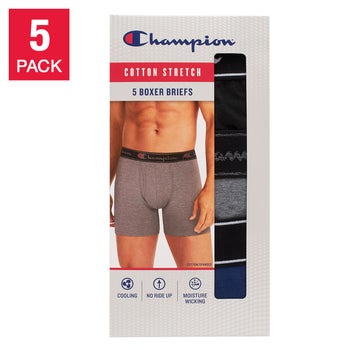 Champion Men's Boxer Briefs 5-Pack