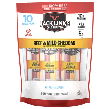 Beef & Mild Cheddar Cheese Snack