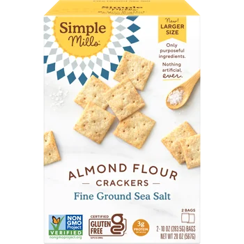 Simple Mills Almond Flour Crackers Fine Ground Sea Salt