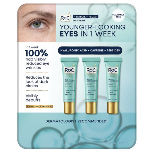 RoC Hydrate Plump Eye Cream 3 Pack