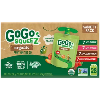 GoGo SqueeZ Organic Fruit On The Go