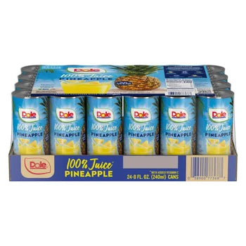 Dole 100 Percent Pineapple Juice 8oz