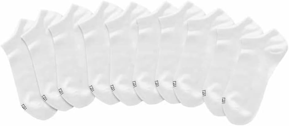 K Bell Ladies No Show Socks 10 Pair Pack