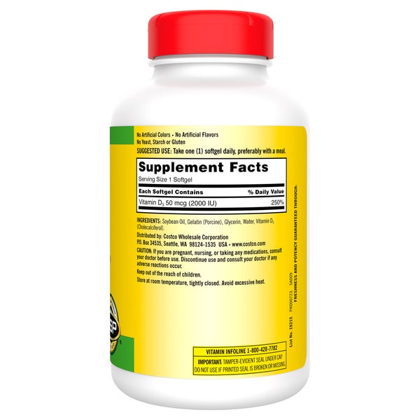 Vitamin D3 600 Softgels
