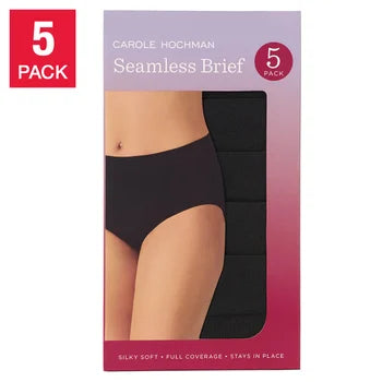 Carole Hochman Women's Seamless Brief 5 Pack