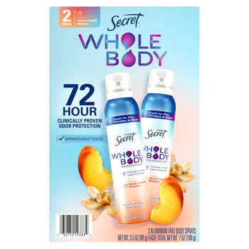 Secret Whole Body Deodorant 2 Pack