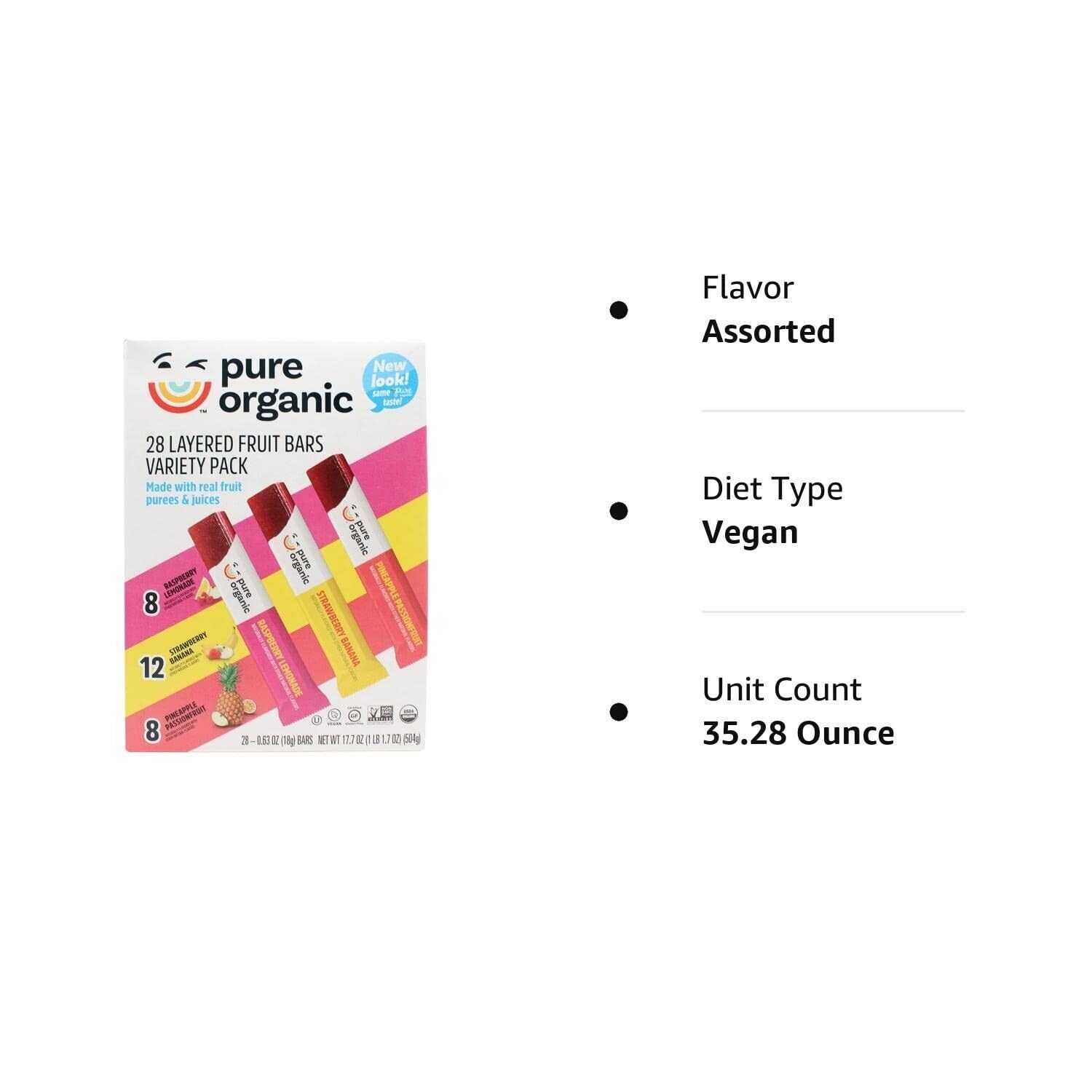 Organic Fruit Bars Variety