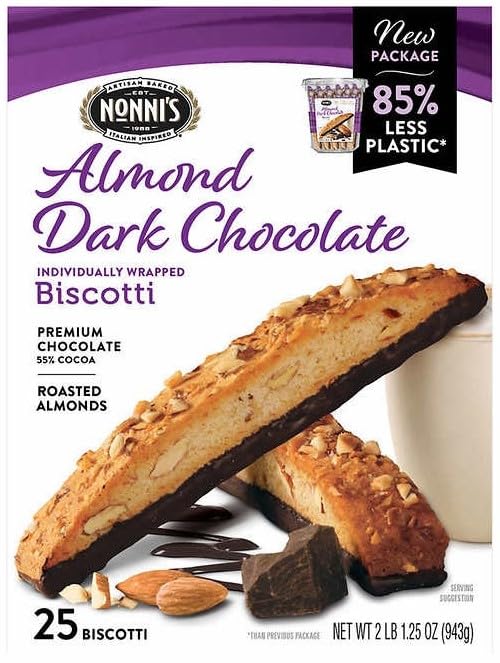 Almond Dark Chocolate Biscotti