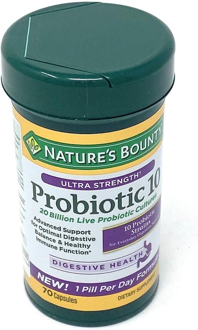 Nature's Bounty Ultra Strength Probiotic 10 for Digestive Health