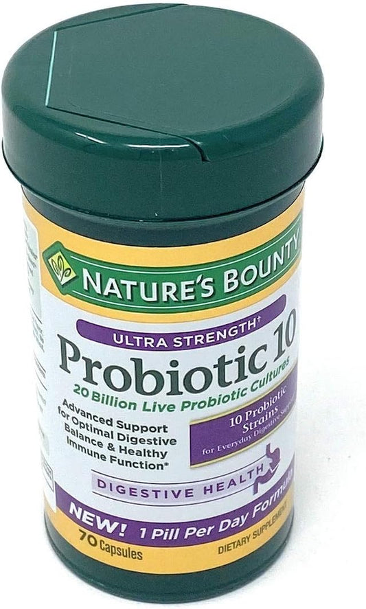 Nature's Bounty Ultra Strength Probiotic 10 for Digestive Health
