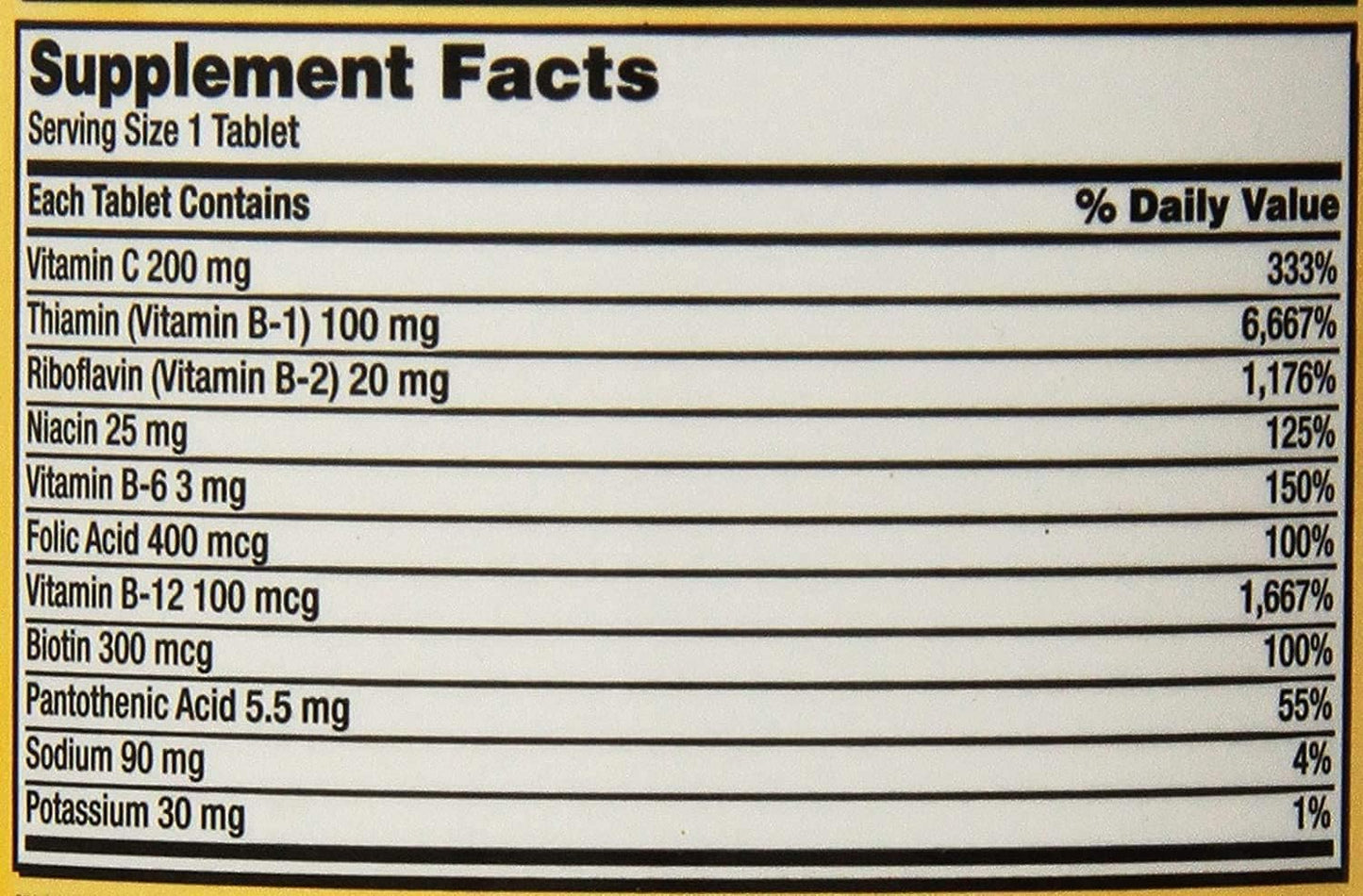 Kirkland Signature Super B Complex Tablets