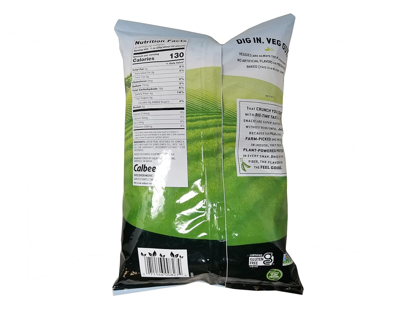 Harvest Snaps Green Pea Snacks Lightly Salted