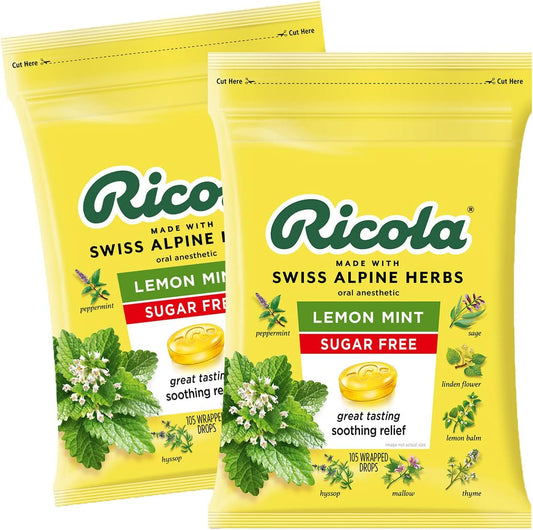 Ricola Sugar Free Lemon Mint Drops