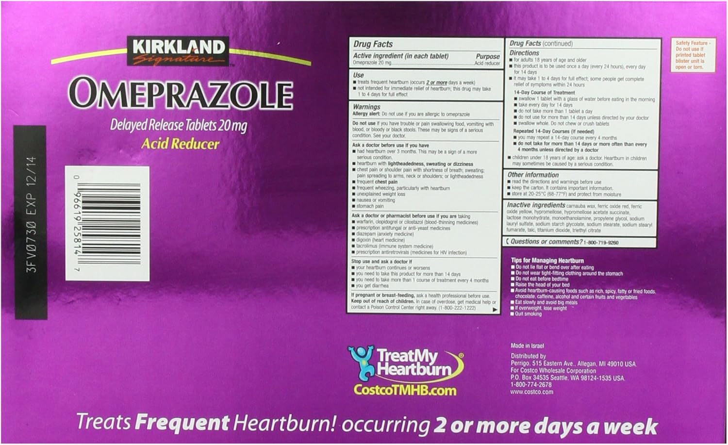 Omeprazole 20mg Delayed Release Tablets