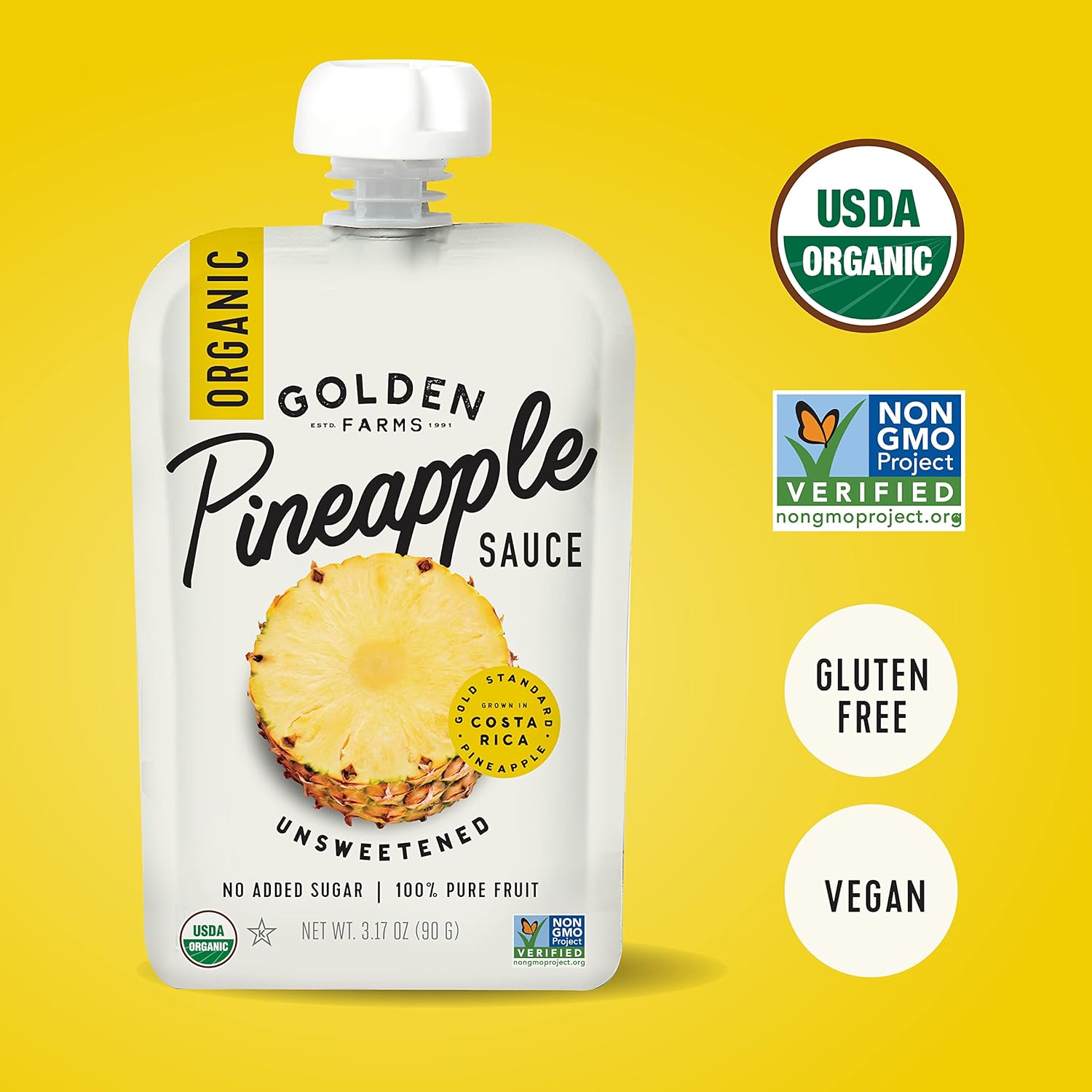 Golden Farms Organic Pineapple Puree