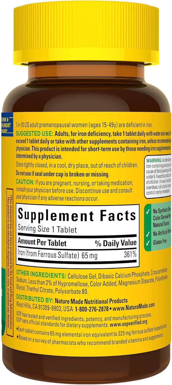 Nature Made Iron Tablets