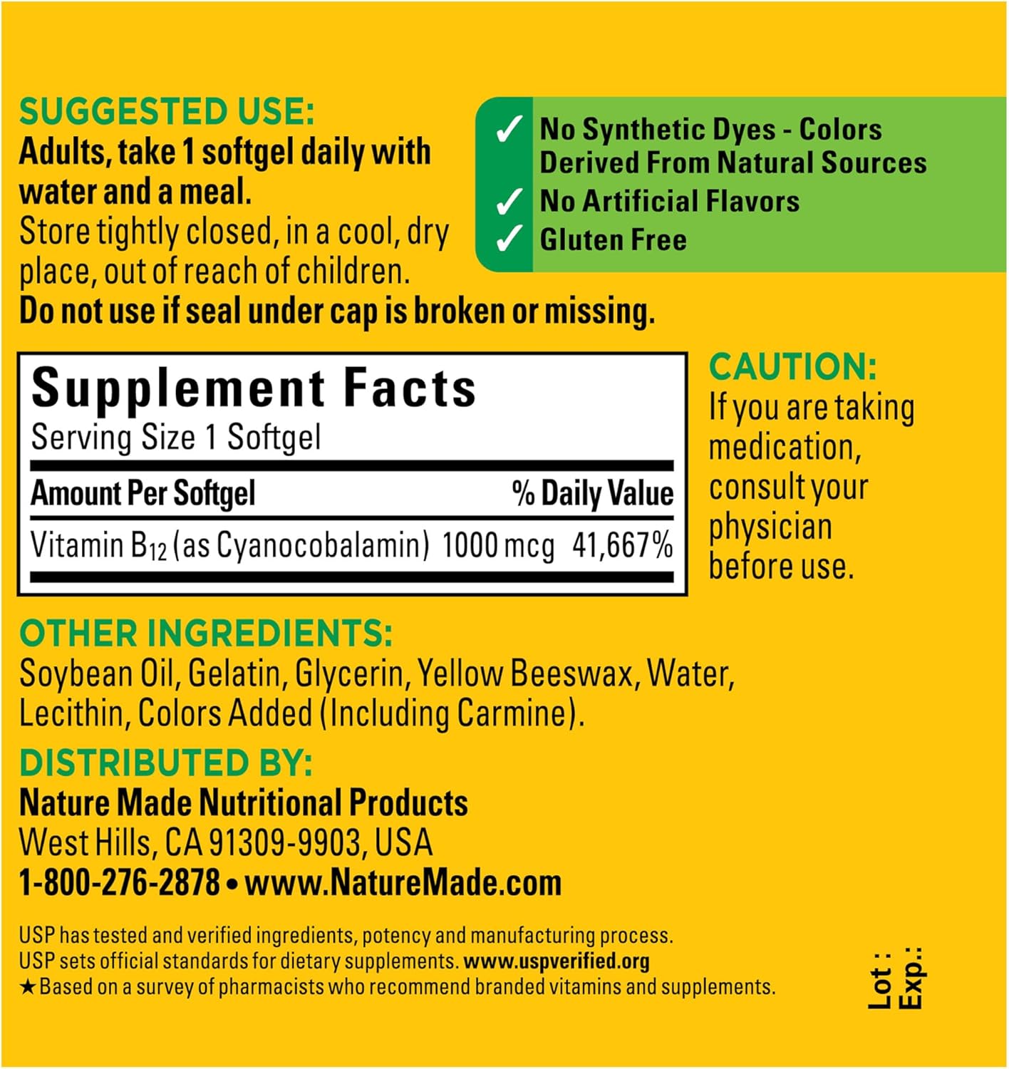 Vitamin B12 1000mcg Softgels