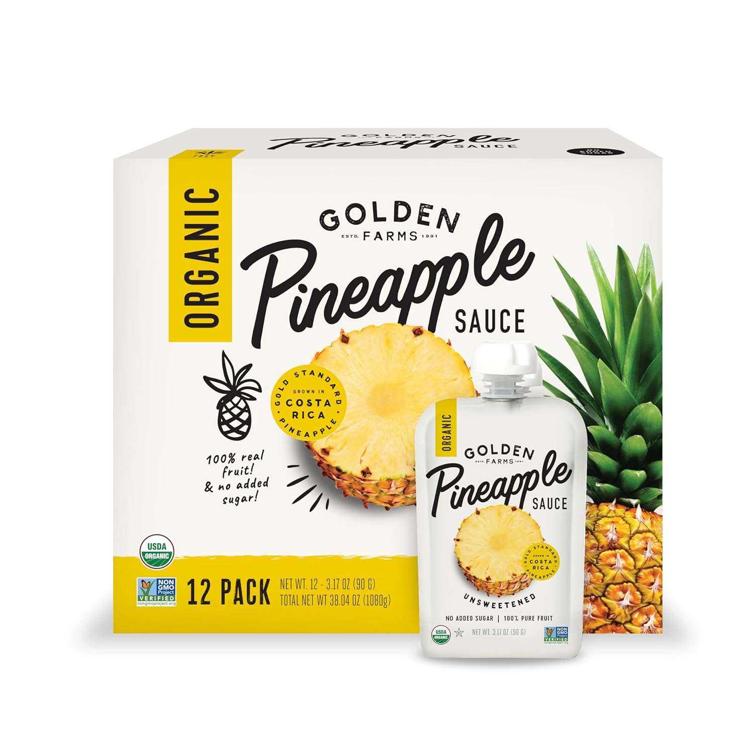 Golden Farms Organic Pineapple Puree