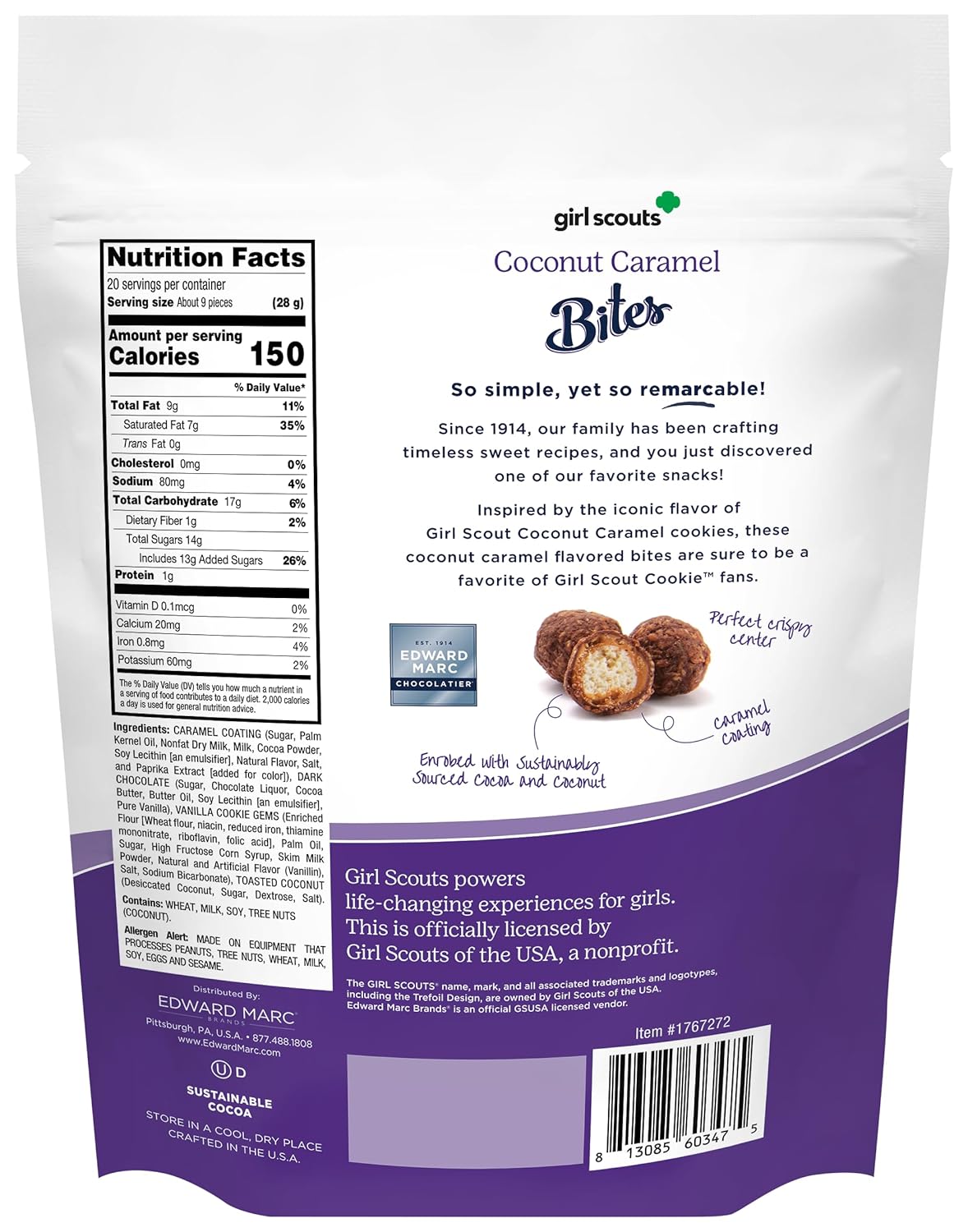 Edward Marc Coconut Caramel Bites