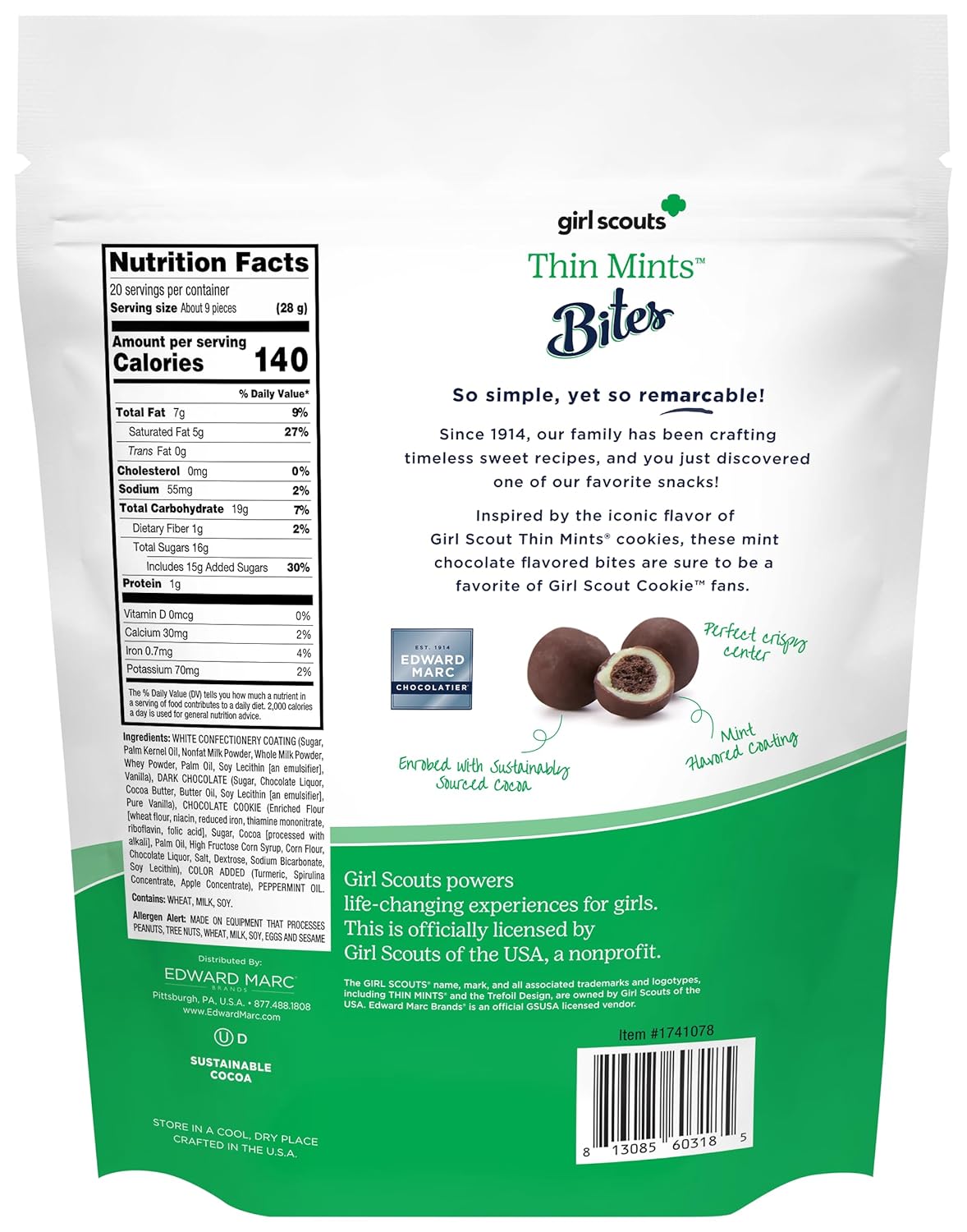 Thin Mint Chocolate Bites