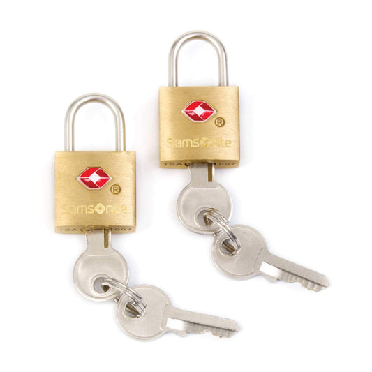 BRASS KEY LOCK (2PC) GOLD/BRASS