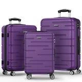 HARDCASE w/TSA PURPLE - 20 CARRY ON