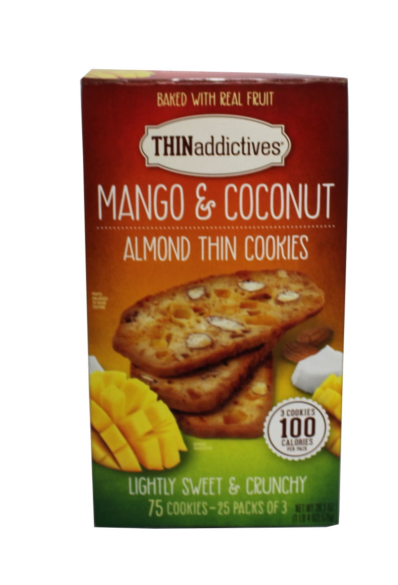 Mango Coconut Almond Thin Cookies